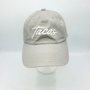 Frankie Jean Tacos Cursive Baseball Cap In Grey